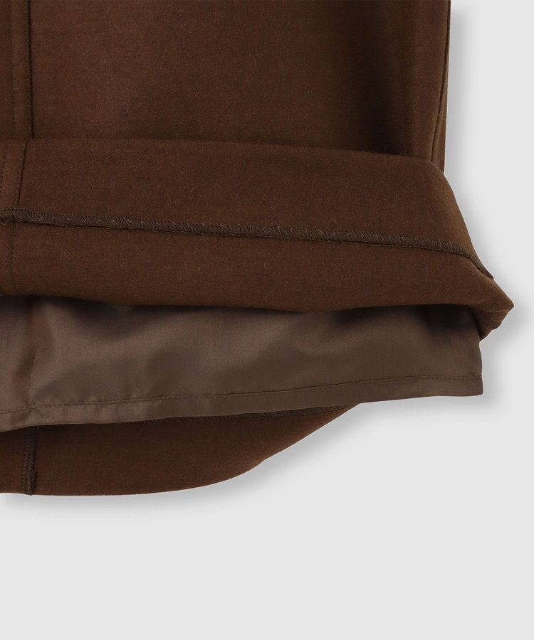 allureville ◇カラーメルトン釦付タイトスカート ブラウン (81)