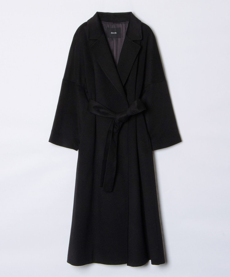 allureville カシミヤビーバーコート ブラック (95)