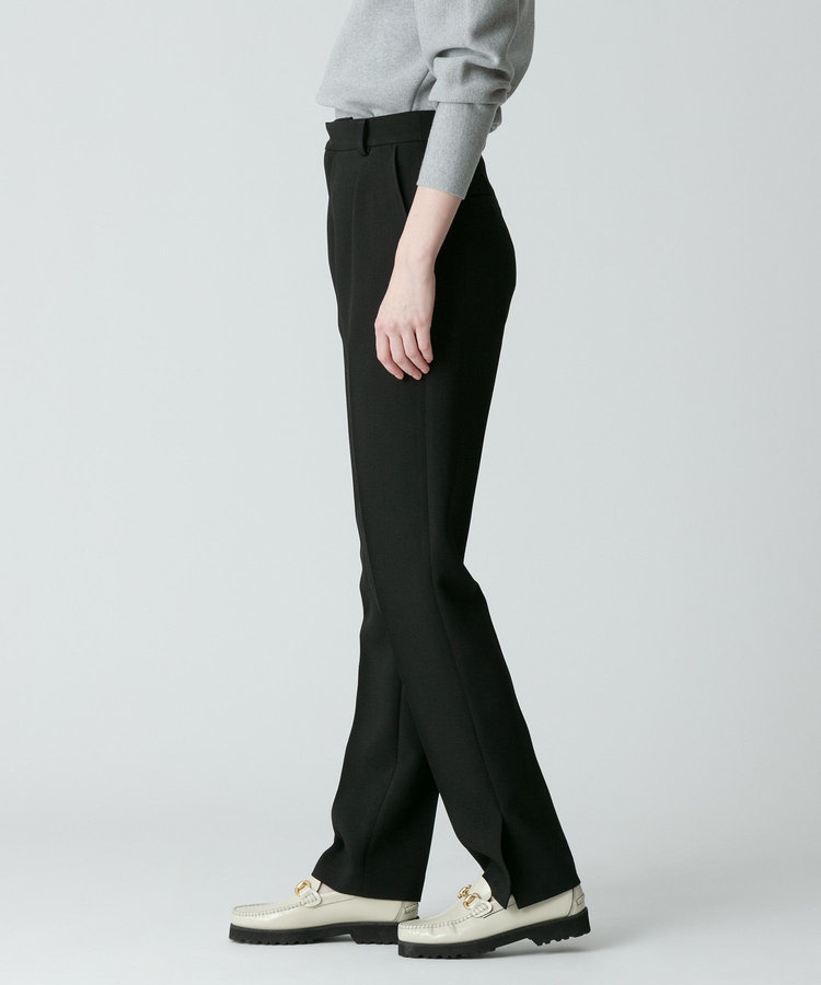 allureville サイドスリットテーパードパンツ ブラック (95)
