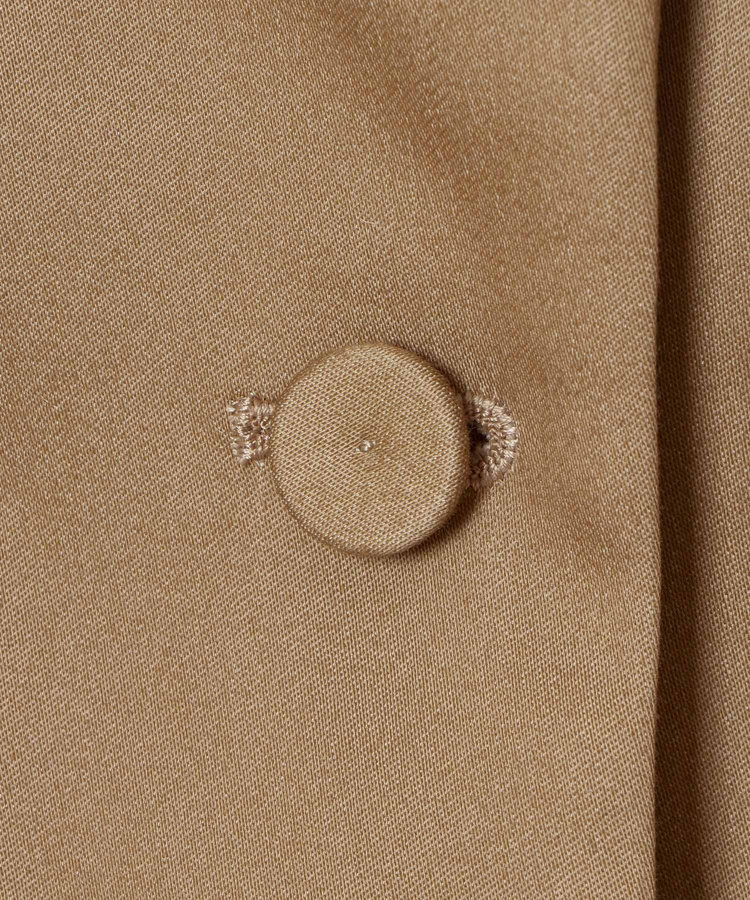 LOULOU WILLOUGHBY 【LOULOU WILLOUGHBY】シャンブレー半袖ジャケット キャメル (84)
