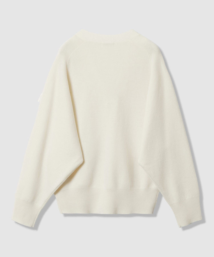 allureville ウールスムースカーディガン オフホワイト (02)