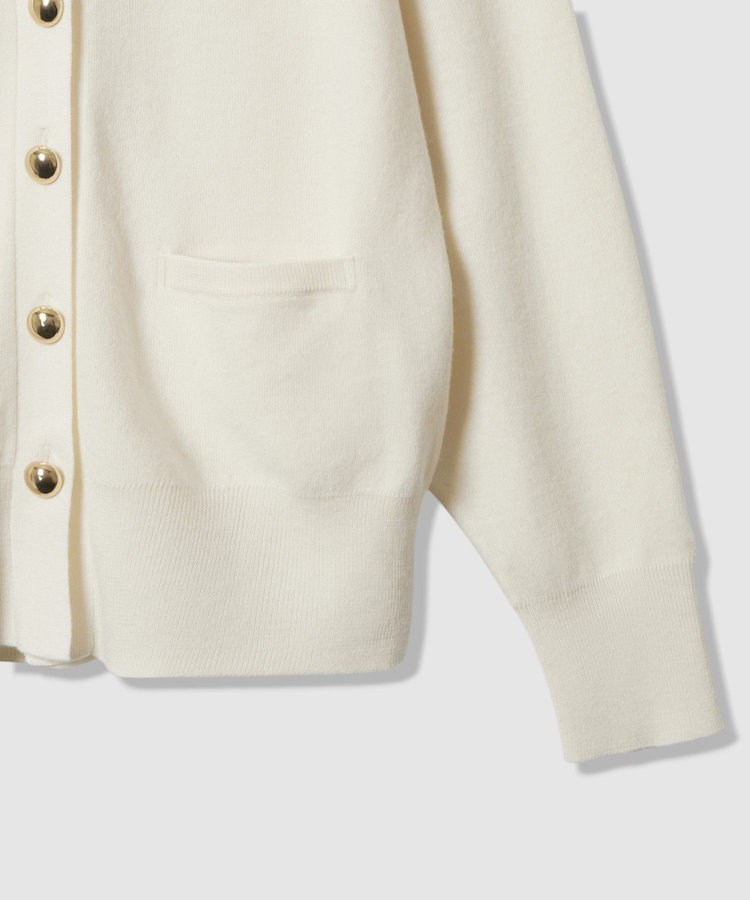 allureville ウールスムースカーディガン オフホワイト (02)