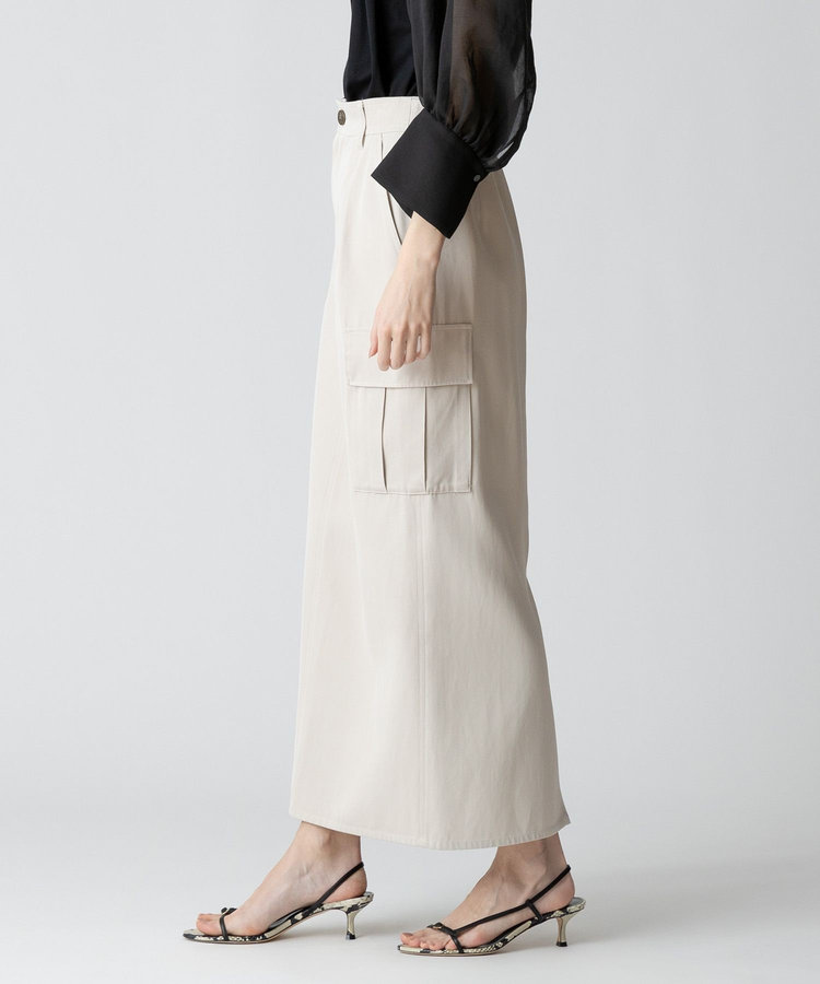 allureville バルキーチノカーゴスカート ベージュ (11)