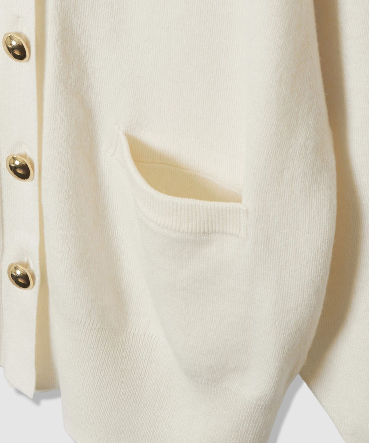 allureville ウールスムースカーディガン オフホワイト (02)