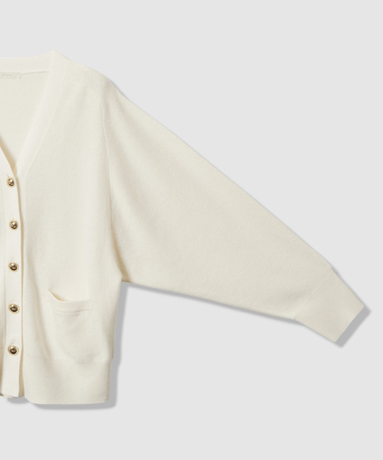 allureville ウールスムースカーディガン オフホワイト (02)