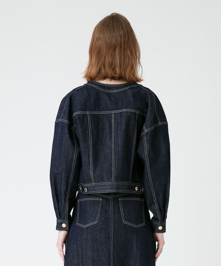 LOULOU WILLOUGHBY 【LOULOU WILLOUGHBY】デニムパフィブルゾン インディゴ (66)