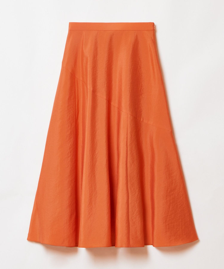 allureville オーガンジー切替フレアスカート オレンジ (31)