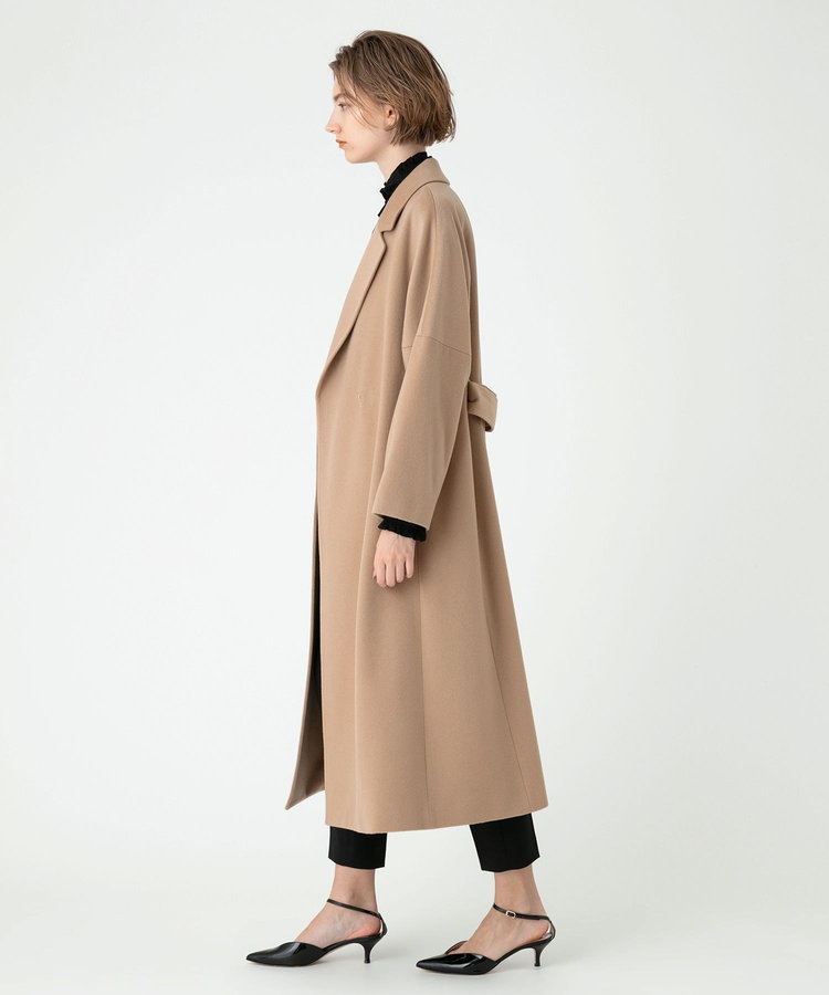 allureville カシミヤビーバーコート ベージュ (11)