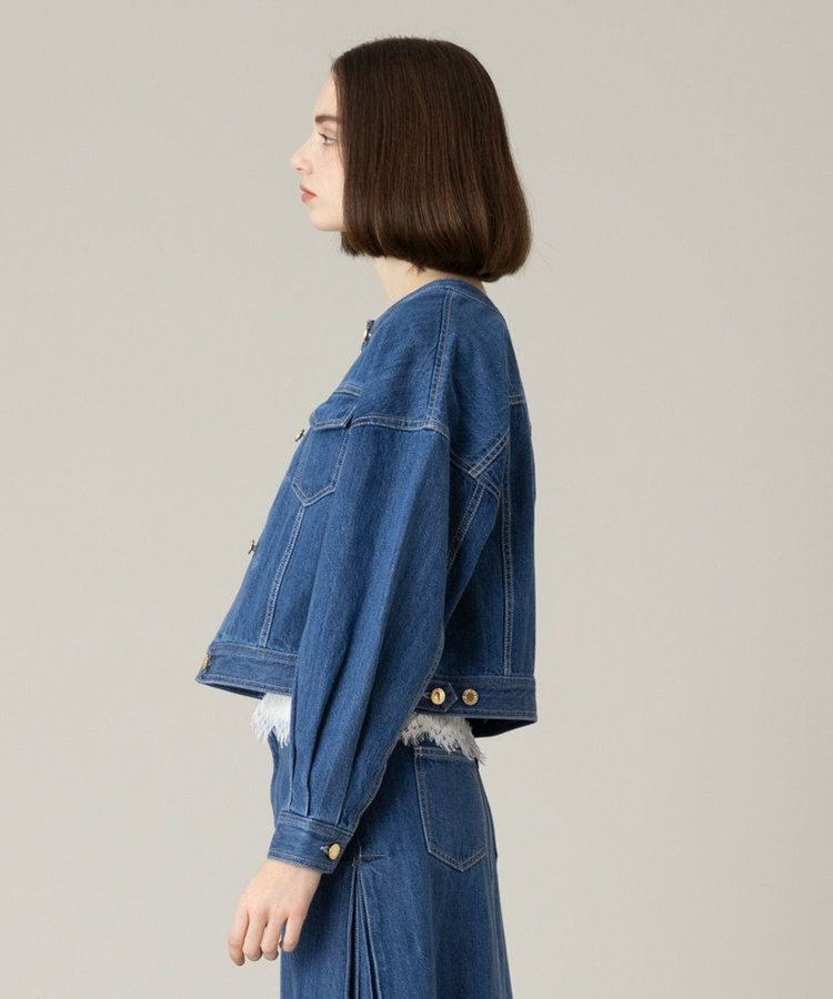 LOULOU WILLOUGHBY 【LOULOU WILLOUGHBY】デニムパフィブルゾン ブルー (61)