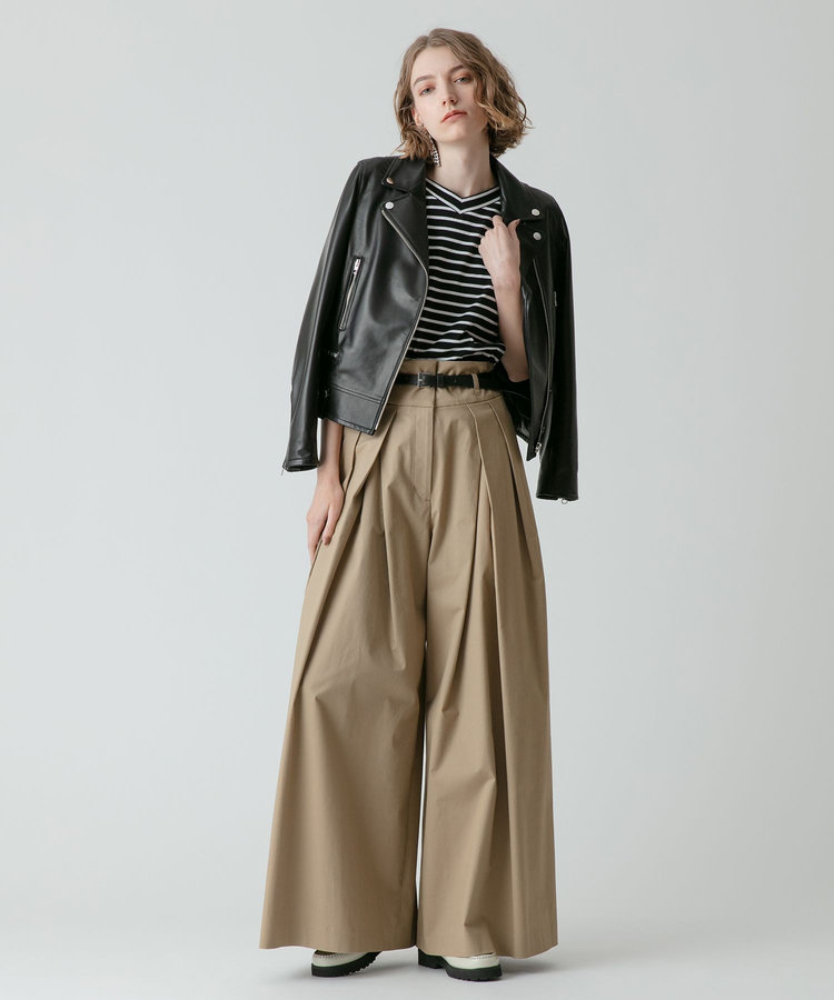 allureville ラムレザーライダース ブラック (95)