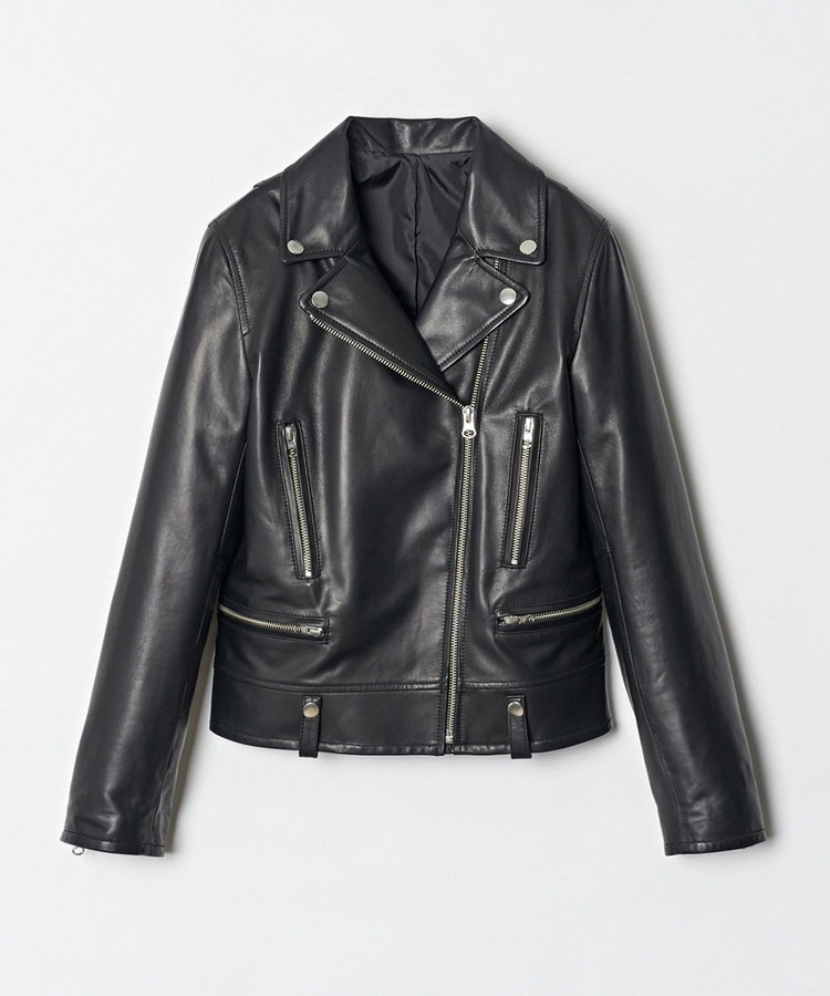 allureville ラムレザーライダース ブラック (95)