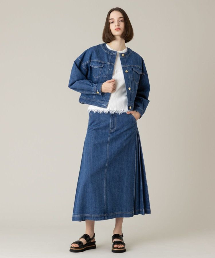 LOULOU WILLOUGHBY 【LOULOU WILLOUGHBY】デニムパフィブルゾン ブルー (61)