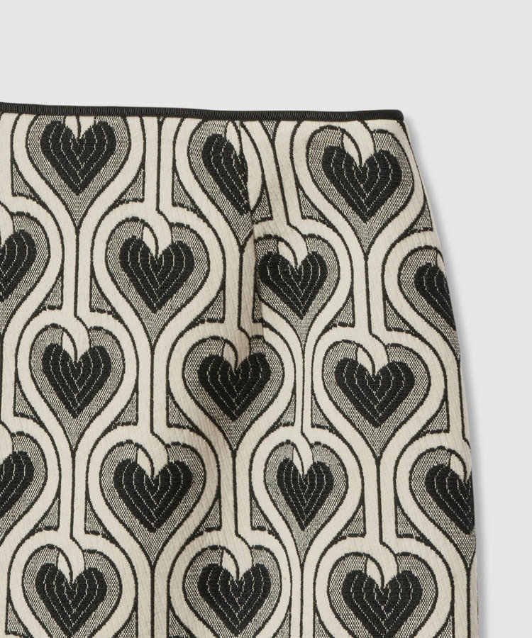 LOULOU WILLOUGHBY 【LOULOU WILLOUGHBY】NEONハートJQタイトスカート ホワイト系 (08)