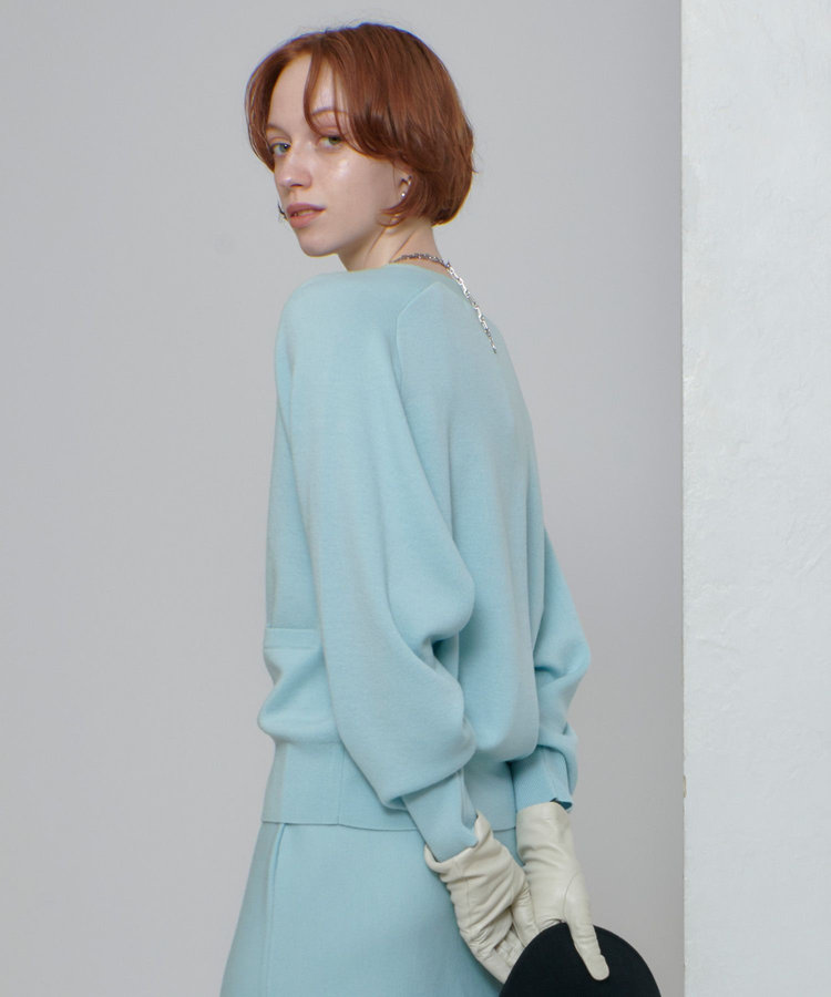 allureville ウールスムースカーディガン ミントグリーン (73)