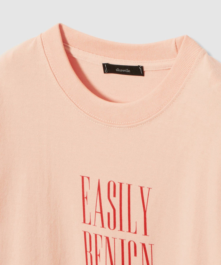 allureville フロッキーナローフォントロゴロングTシャツ ピンク (41)