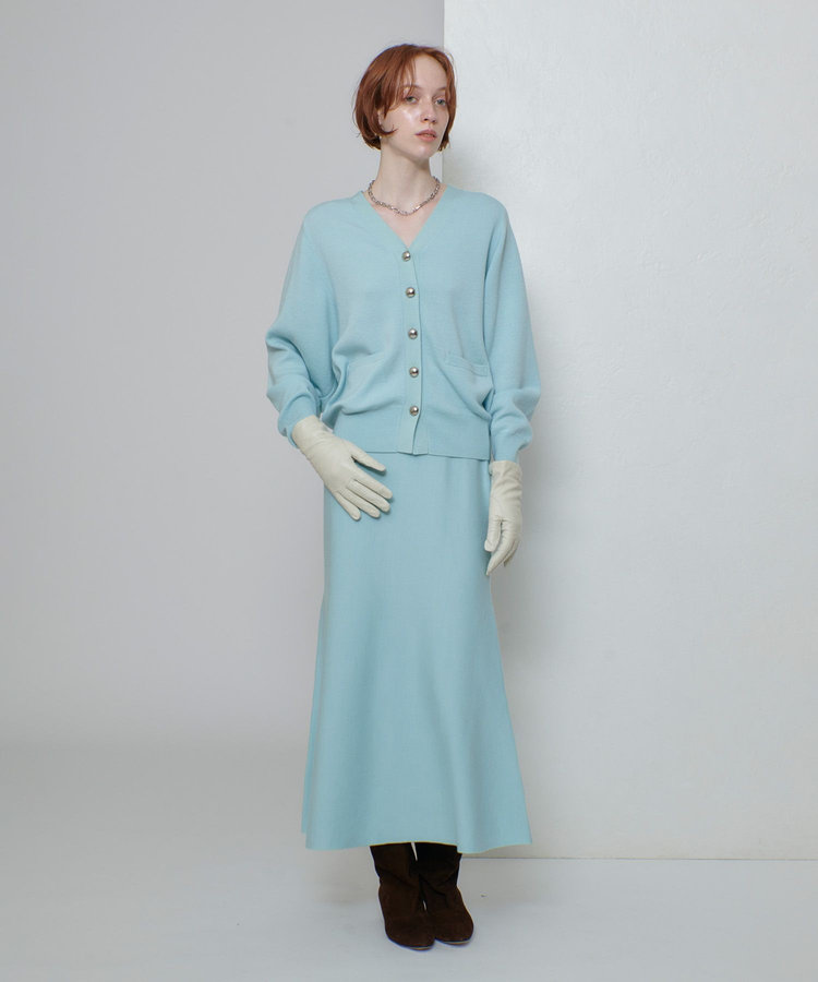 allureville ウールスムースカーディガン ミントグリーン (73)