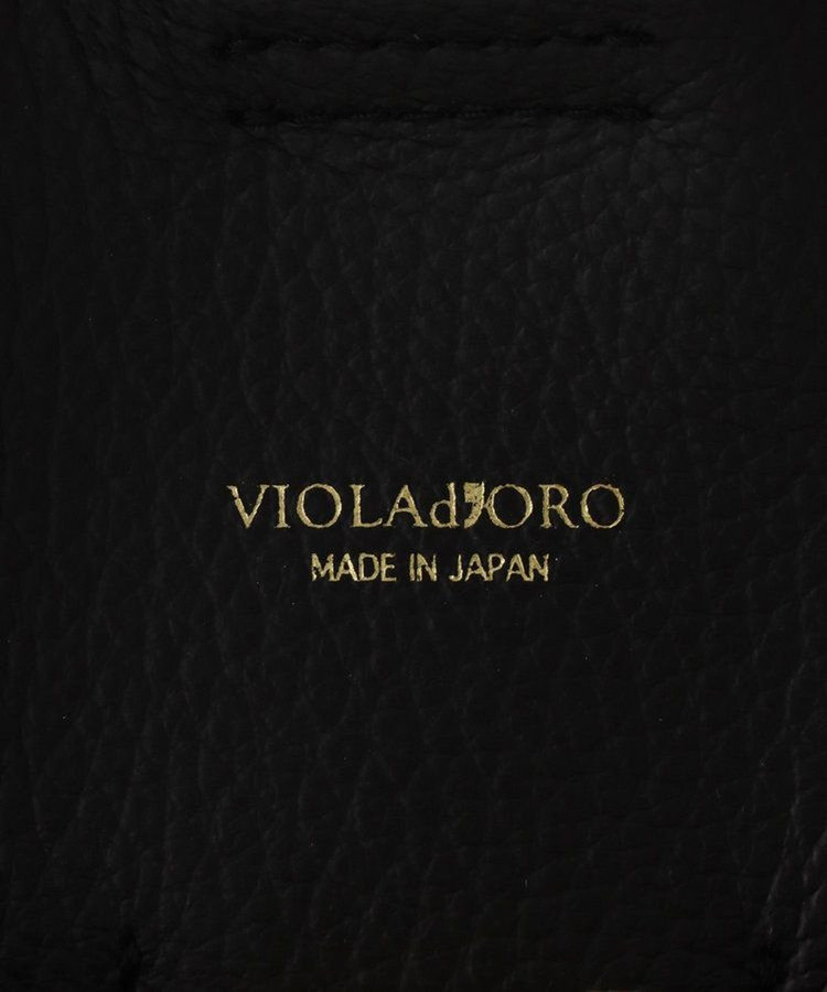 buying 【VIOLAd'ORO (ヴィオラドーロ) 】TREROレザーミニトートバッグ ブラック (95)
