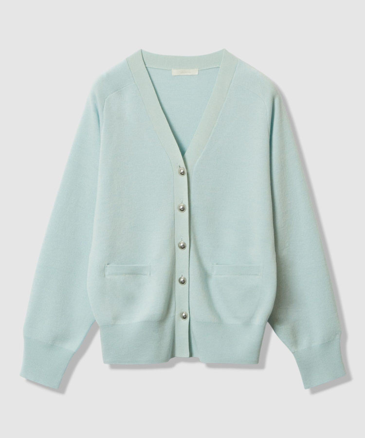 allureville ウールスムースカーディガン ミントグリーン (73)
