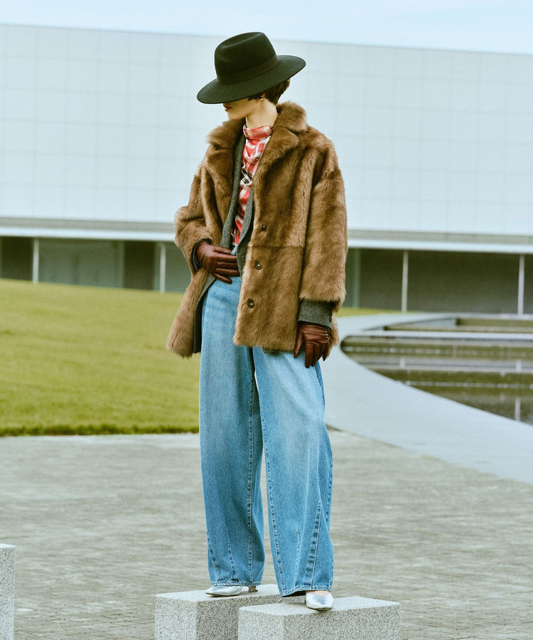 buying 【CARUS(カルス)】 MOUTON JACKET ブラウン (81)