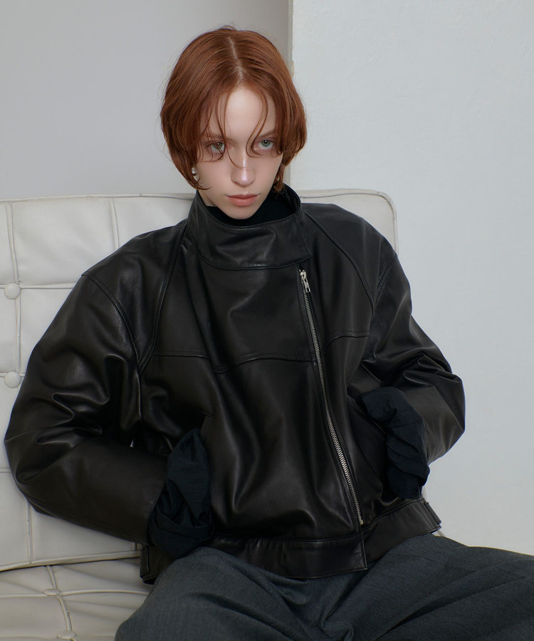 【未使用】allureville(アルアバイル) レザージャケット レザーブルゾン|allureville OFFICIAL SITE / ONLINE SHOP