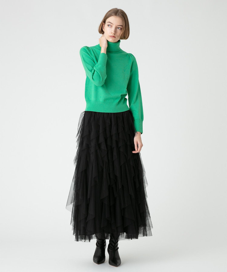 LOULOU WILLOUGHBY 【LOULOU WILLOUGHBY】コンパクトタートル長袖プルオーバー グリーン (71)