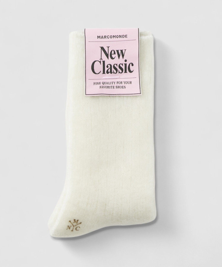 buying 【MARCOMONDE(マルコモンド)】MOHAIR SOCKS													 ホワイト (01)