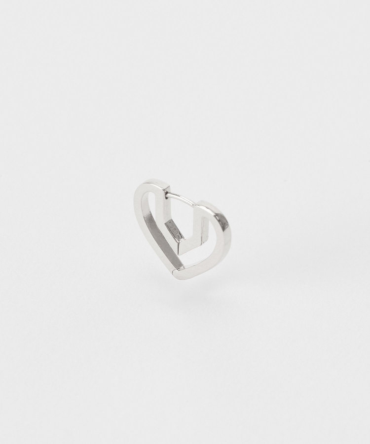 buying 【PLOW（プラウ）】 HUG HEART HOOP PIERCES S SILVER シルバー (90)