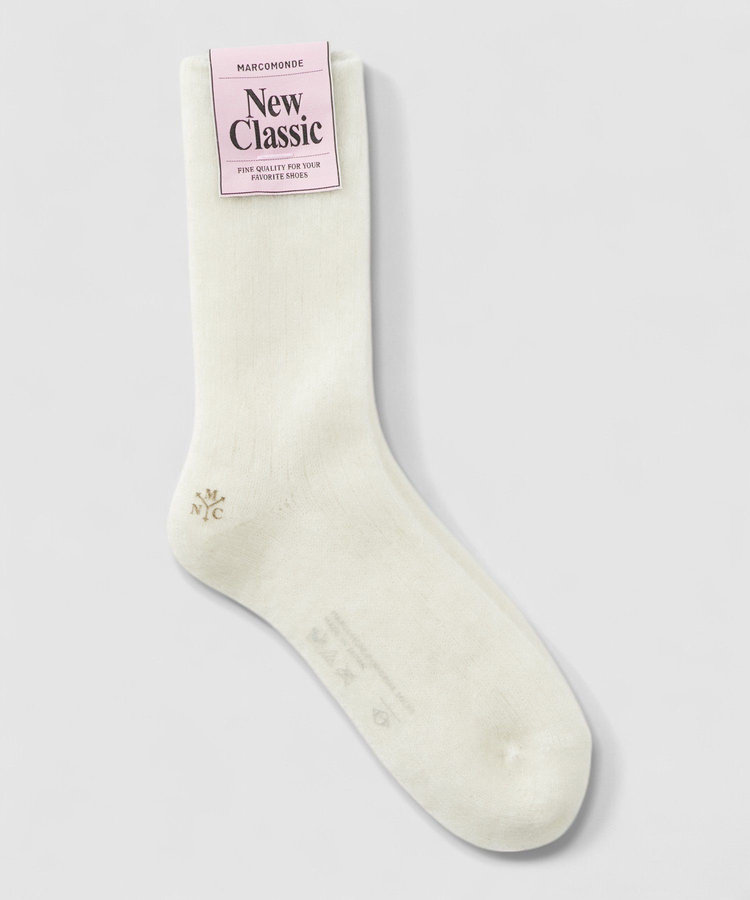 buying 【MARCOMONDE(マルコモンド)】MOHAIR SOCKS													 ホワイト (01)