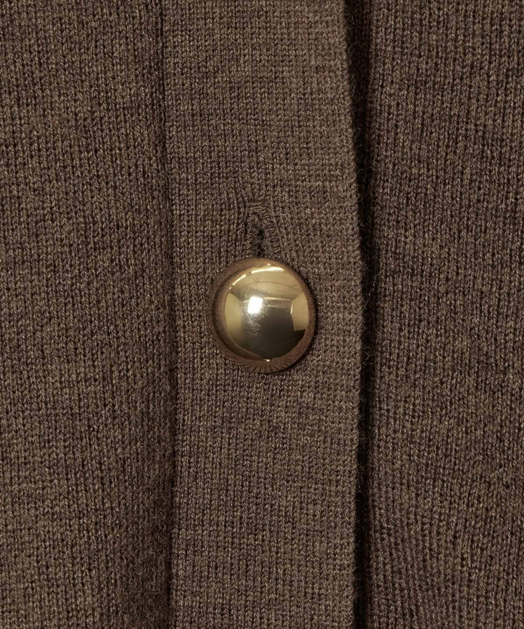 allureville ウールスムースカーディガン ダークブラウン (82)