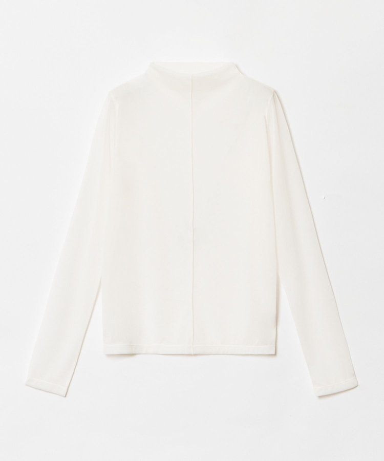 allureville シアーファネルネックプルオーバー オフホワイト (02)