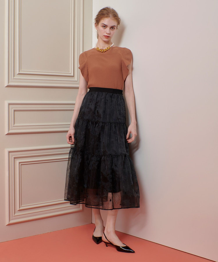 LOULOU WILLOUGHBY 【LOULOU WILLOUGHBY】スキャーラッププルオーバー キャメル (84)