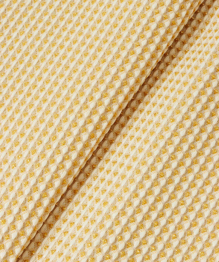 LOULOU WILLOUGHBY 【LOULOU WILLOUGHBY】スパークルジャガードノースリーブワンピース イエロー (21)