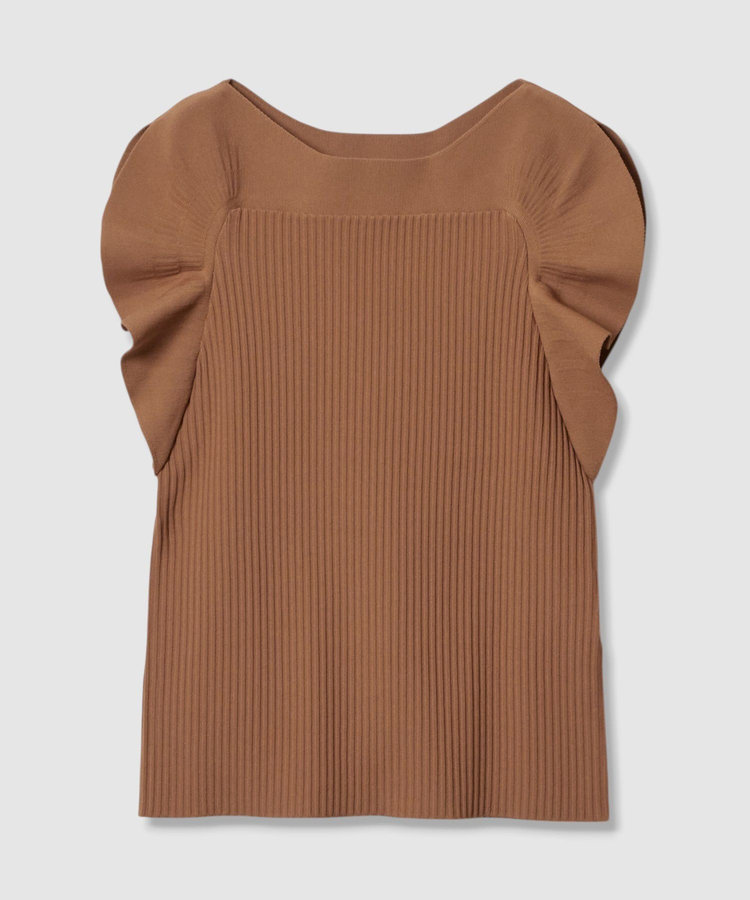 LOULOU WILLOUGHBY 【LOULOU WILLOUGHBY】スキャーラッププルオーバー キャメル (84)