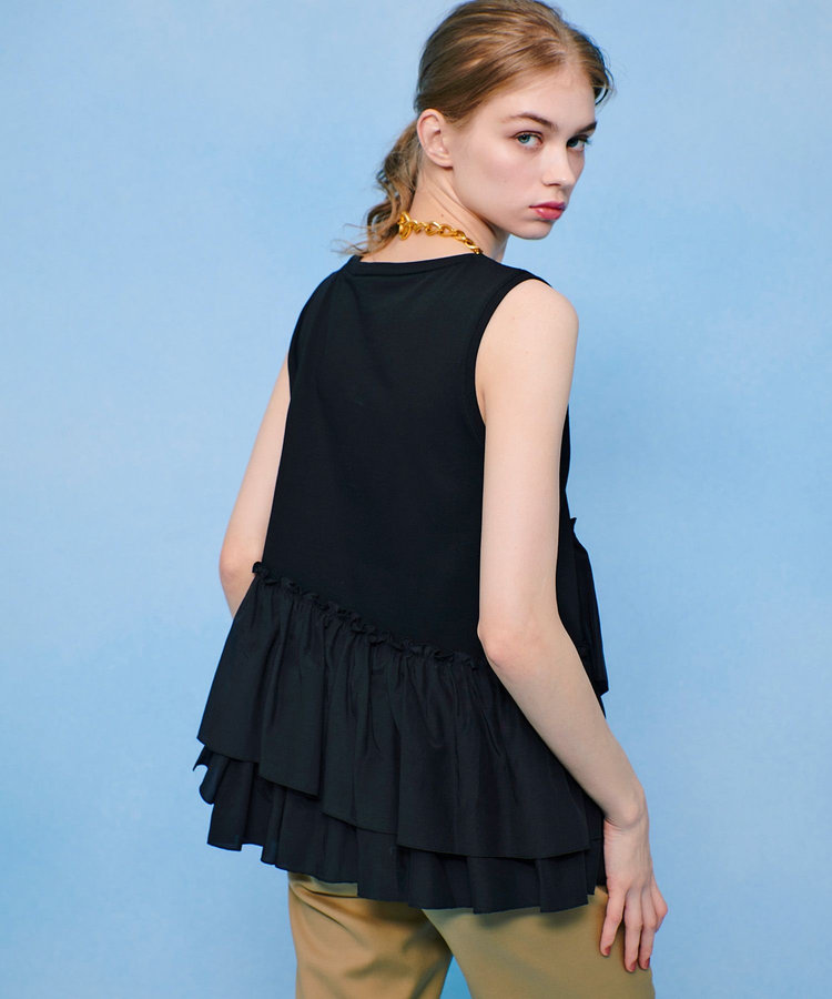 ✨美品✨LOULOU WILLOUGHBY サイドシームパフプルオーバー 黒 2 LOULOU WILLOUGHBY】スフレパフプルオーバー|allureville