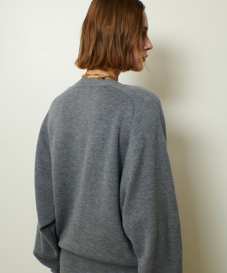 allureville ウールスムースカーディガン グレー (92)