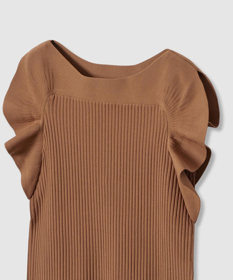 LOULOU WILLOUGHBY 【LOULOU WILLOUGHBY】スキャーラッププルオーバー キャメル (84)