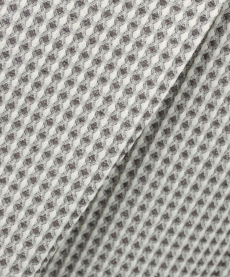 LOULOU WILLOUGHBY 【LOULOU WILLOUGHBY】スパークルジャガードノースリーブワンピース グレー (92)