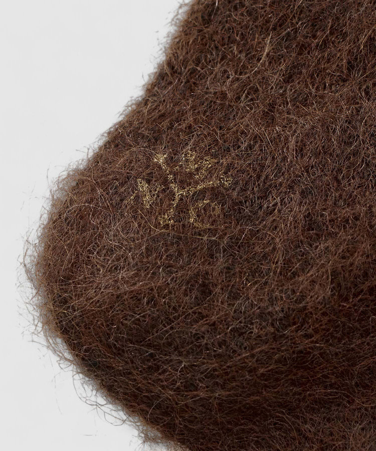 buying 【MARCOMONDE(マルコモンド)】MOHAIR SOCKS													 ダークブラウン (82)