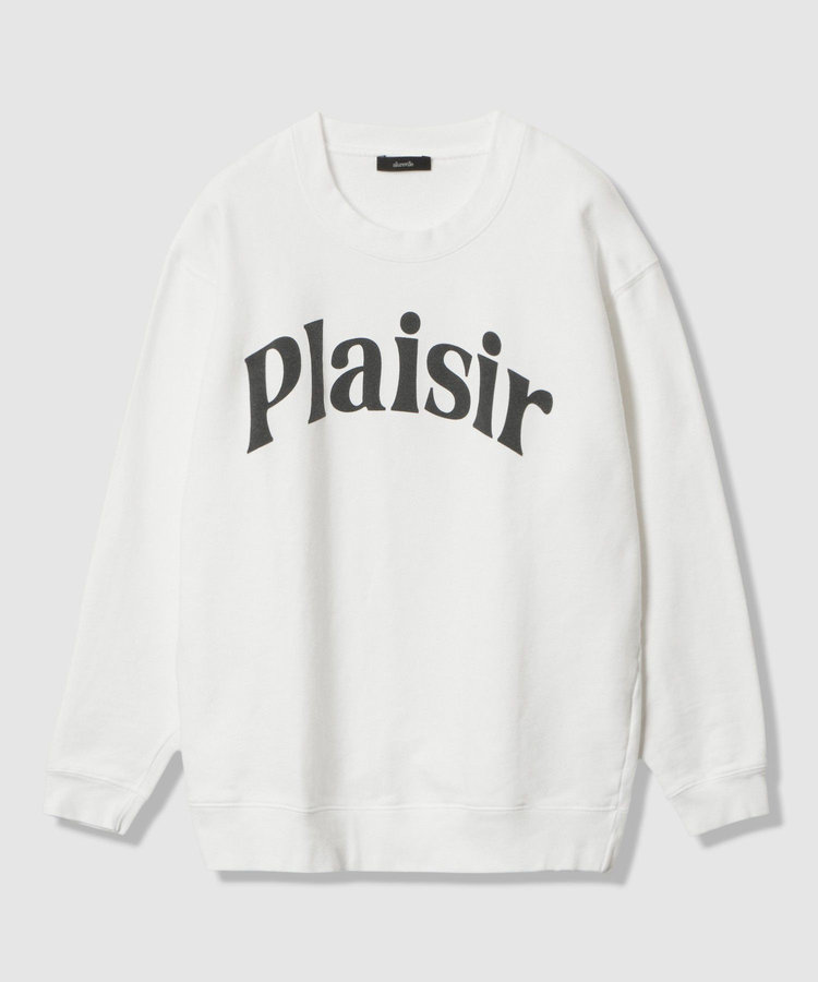allureville ロゴスウェットプルオーバー オフホワイト (02)
