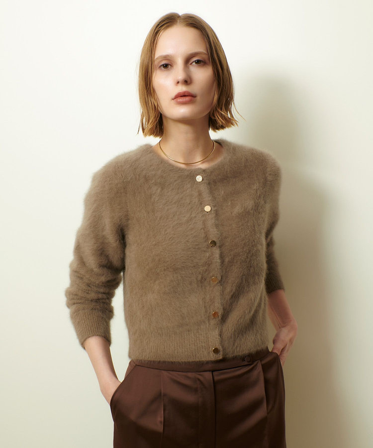 カシミヤブレンドファー加工カーディガン|allureville OFFICIAL SITE