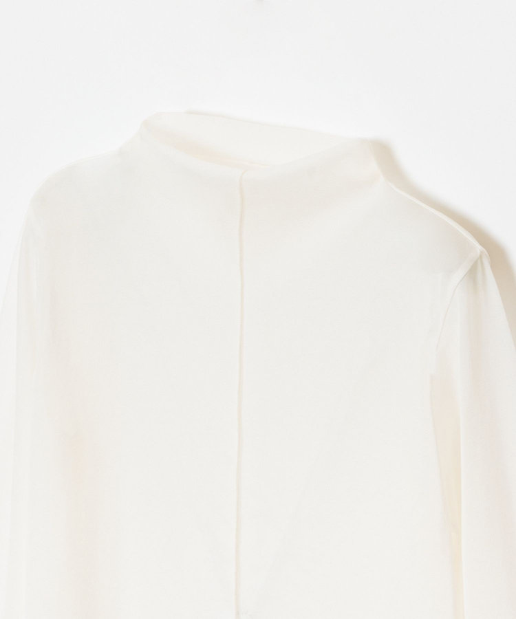 allureville シアーファネルネックプルオーバー オフホワイト (02)