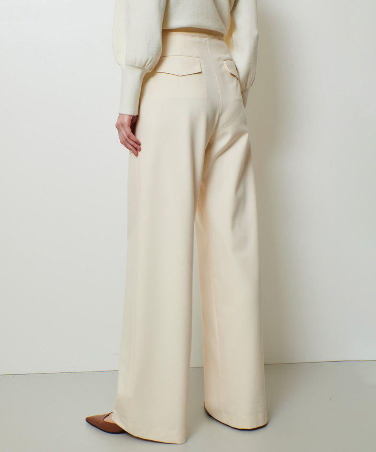 allureville 裏起毛マリンパンツ アイボリー (04)