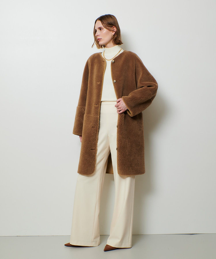 allureville 裏起毛マリンパンツ アイボリー (04)