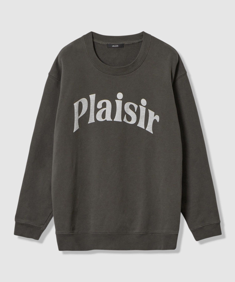 allureville ロゴスウェットプルオーバー チャコールグレー (94)