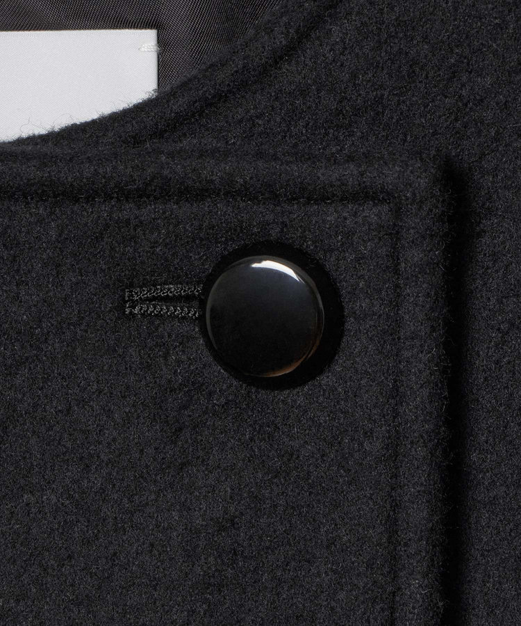 LOULOU WILLOUGHBY 【LOULOU WILLOUGHBY】シャルムビーバーパワショルコート ブラック (95)