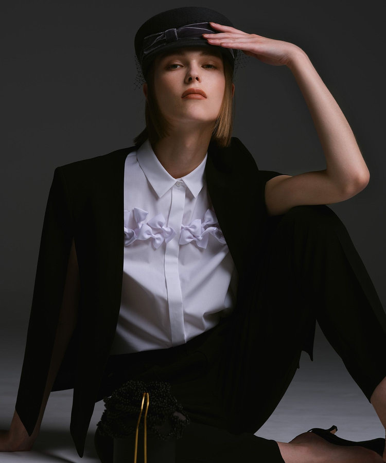 ◇ 【LOULOU WILLOUGHBY】リトルブラックケープジャケット|allureville