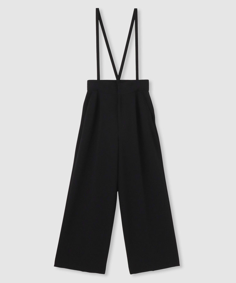 LOULOU WILLOUGHBY ◇【LOULOU WILLOUGHBY】トリアセダブルクロスサス付パンツ ブラック (95)