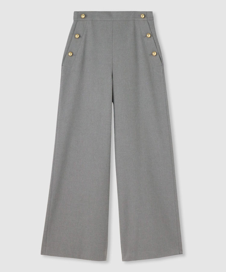 allureville 裏起毛マリンパンツ グレー (92)