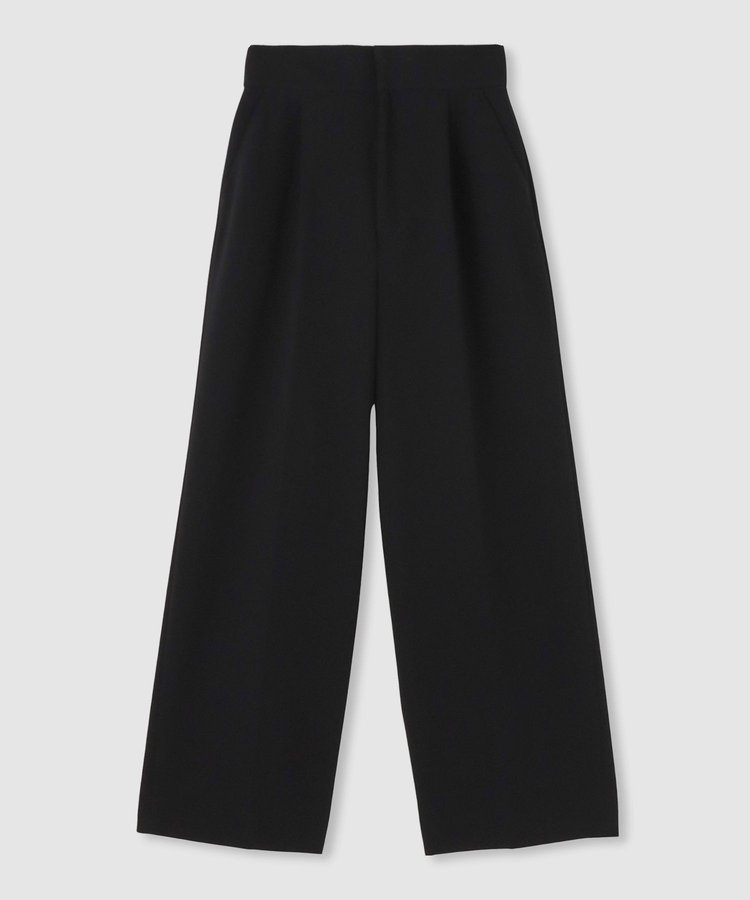 LOULOU WILLOUGHBY ◇【LOULOU WILLOUGHBY】トリアセダブルクロスサス付パンツ ブラック (95)