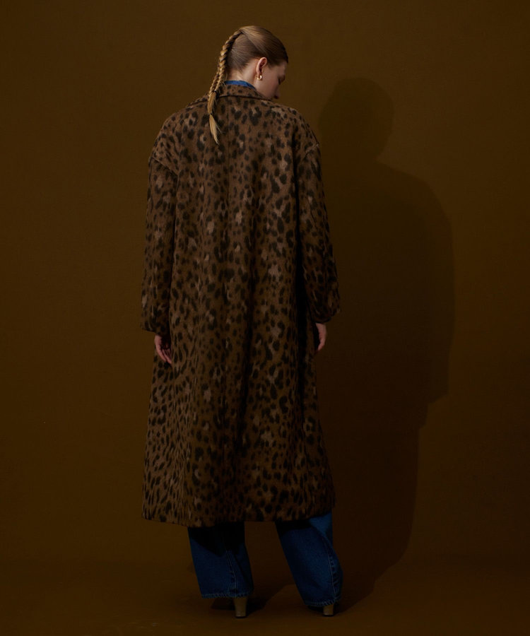 allureville MILIORレオパードコート ブラウン (81)